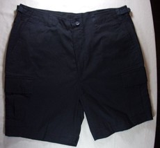 MIDNIGHT BLUE MENS CARGO SHORTS SIZE EXTRA LARGE 100% COTTON SV 71 - £14.54 GBP