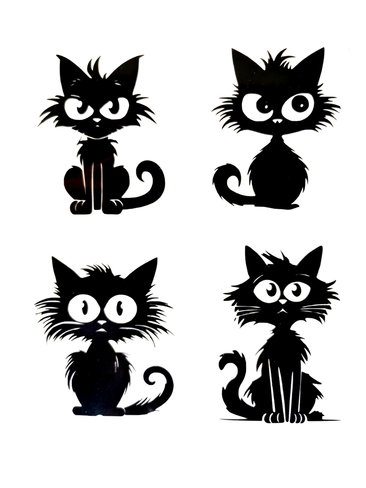 Cats Sticker Sticker - show original title  Original TextKatzen Aufkleber Sti...