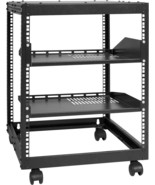 Vevor 12U Open Frame Server Rack, 23&#39;&#39;-40&#39;&#39; Adjustable Depth, Free Stand... - £83.32 GBP