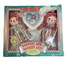 Raggedy Ann 75th Anniversary &amp; Raggedy Andy 75th Anniversary Doll Set Box Damage - £21.63 GBP