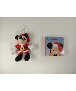 Mickey Mouse: A Christmas Surprise Plush Santa Mick Plush Ornament &amp; Boa... - $95.03 MXN