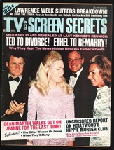 TV and Screen Secrets 3/1970-Ted &amp; Ethel Kennedy-Dean Martin-Sally Field-Ali ... - £52.83 GBP