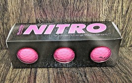 #4 Golf Balls Nitro Hot Pink Woman&#39;s Blaster Distance 3 Balls New - £7.13 GBP