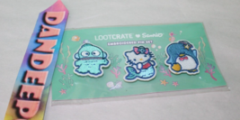 Sanrio Lootcrate Hello Kitty And Friends 3 Piece Embroidery Pin Set On Card - £15.49 GBP