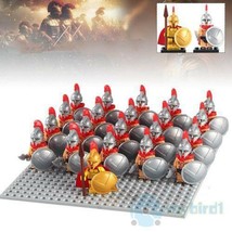 21pcs Ancient Rome Spartan Warriors The 300 Battle of Thermopylae Minifigures - £26.59 GBP