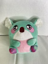 Squeezamals Plumpers Kelle Koala Plush Squishy Stuffed Animal Toy Green Pink - £7.40 GBP