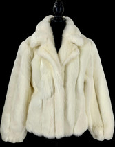 Fabulous Furs Donna Salyers VTG Fluffy White Fur (faux) Jacket Size S - $89.09