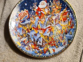 A Pepsi Cola Christmas Franklin Mint Plate 1994 Bill Bell Limited Edition - $14.01