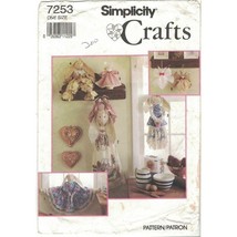 Simplicity 7253 Bunny Draft Stopper, Hand Towel, Rag Bunny Craft Pattern Uncut - £7.85 GBP