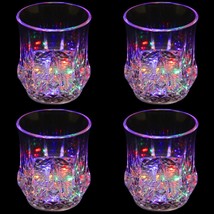 LED Cup Drink Holder 4 pcs Colorful Decoration Drink Light Holder Party Cups New - £21.31 GBP