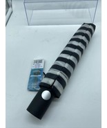 Black White Stripe SkyTech FOLDING UMBRELLA RT-852 RAINTECH Automatic Mini - $178.94 MXN