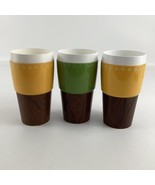 New Mar Thermoware Tumbler Set Cups Woodgrain MCM Drinkware Brady 60648 ... - $47.32 CAD