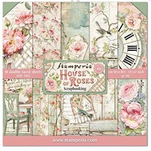 Stamperia International, Kft Paper Pad 12X12 10PK House Rose, 30.5 X 30.5 (12&quot; X - £15.98 GBP