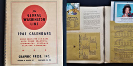 1961 Vintage Salesman Sample Calendar Catalog W Samples Art Pinup Girls Nature++ - £233.45 GBP