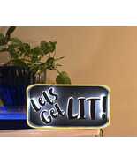 Let's Get Lit!  LED Light Box  3D Printed Statement Decor (USB Powered) - $45.00