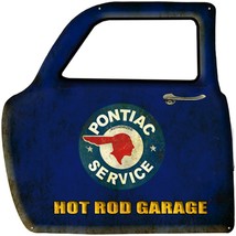 Pontiac Service Hot Rod Garage Truck Car Door Heavy Steel Sign Large 23&quot;... - £182.05 GBP