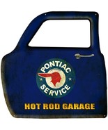 Pontiac Service Hot Rod Garage Truck Car Door Heavy Steel Sign Large 23&quot;... - £179.89 GBP