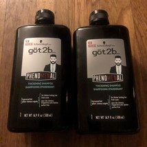 Lot of 2 - Got2b Phenomenal Thickening Shampoo by Schwarzkopf 16.9 oz - £35.87 GBP