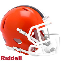 *Sale* Cleveland Browns (Primary) Speed Mini Nfl Football Helmet - Ships Fast! - £25.69 GBP