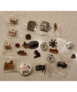 Vintage Pin Lot of 22 Lapel Hat Canada Ski Fraternity Molson Beer Sun Va... - $19.18