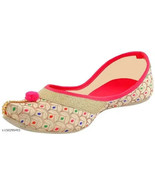 flip flop punjabi jutti khussa shoes indian shoes bridal shoes Mojari ju... - $406.17 MXN