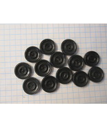 Vintage lot of Sewing Buttons - 2-Hole Black Rounds - £11.95 GBP