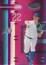 2005 Leaf Certified Materials Mirror Red Mark Prior 104 Cubs 030/100 - £1.58 GBP