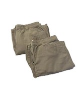 Womens Sz 16 LL Bean Shorts  Tan Khaki Classic Fit Pockets Flat Front Se... - $34.13 CAD