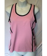 Fila Sport Pink Active Top Women’s Size Medium Athletic Wear side zip pocket - $14.00