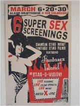 Super Sex Screenings Silkscreen Poster - £23.59 GBP