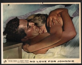 No Love for Johnnie Lobby Card-Peter Finch and Mary Peach cuddling. - £26.21 GBP