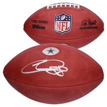 CeeDee Lamb Autographed Dallas Cowboys Metallic Logo Football Fanatics - £325.00 GBP