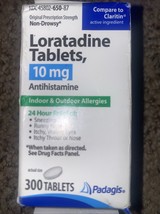Padagis Loratadine 10mg 24hr Non Drowsy Allergy Relief 300 tabs - $331.39 MXN