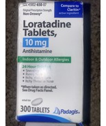 Padagis Loratadine 10mg 24hr Non Drowsy Allergy Relief 300 tabs - $331.39 MXN