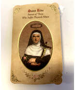 Saint Rita of Cascia Prayer Folder + Medal,  New from Italy - $6.00