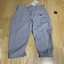 Nike Vapor Boys Select High Piped Baseball 3/4 Pants Gray BQ6444-054 Size S - $19.88