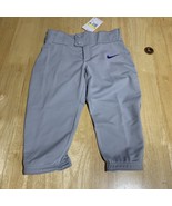 Nike Vapor Boys Select High Piped Baseball 3/4 Pants Gray BQ6444-054 Size S - $384.29 MXN