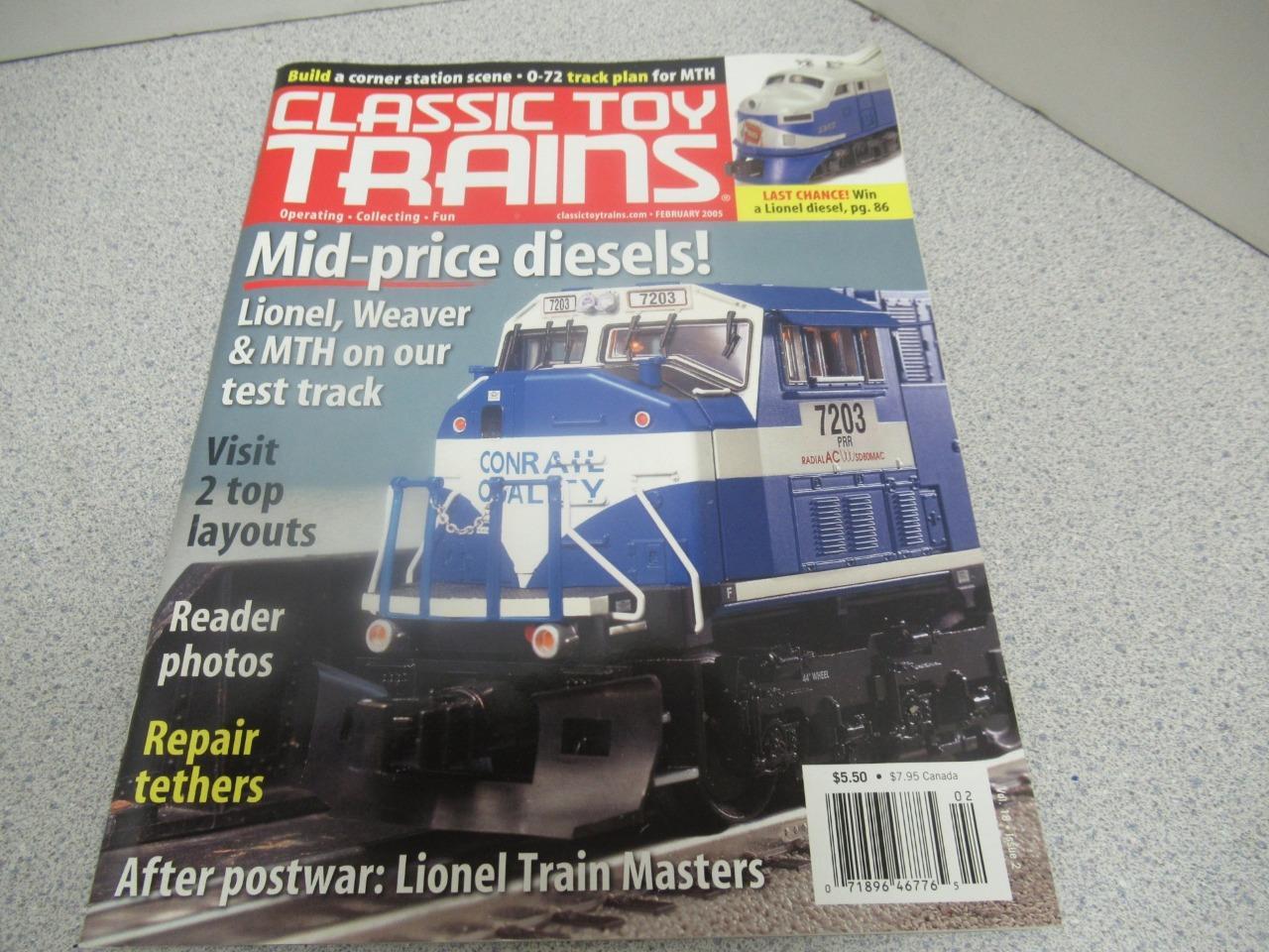 Primary image for CLASSIC TOY TRAINS MAGAZINE- FEB.  2005- EXC- W10