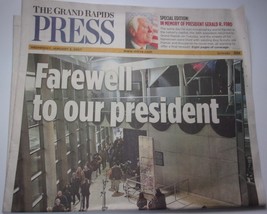The Grand Rapids MI Press President Ford Farewell To Our President Jan 2007 - €3,49 EUR