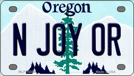 N Joy OR Oregon Novelty Mini Metal License Plate Tag - $14.95