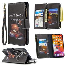 for iPhone 13 MINI (Color: Small Bear) Durable Pattern Leather Wallet Ma... - $58.00