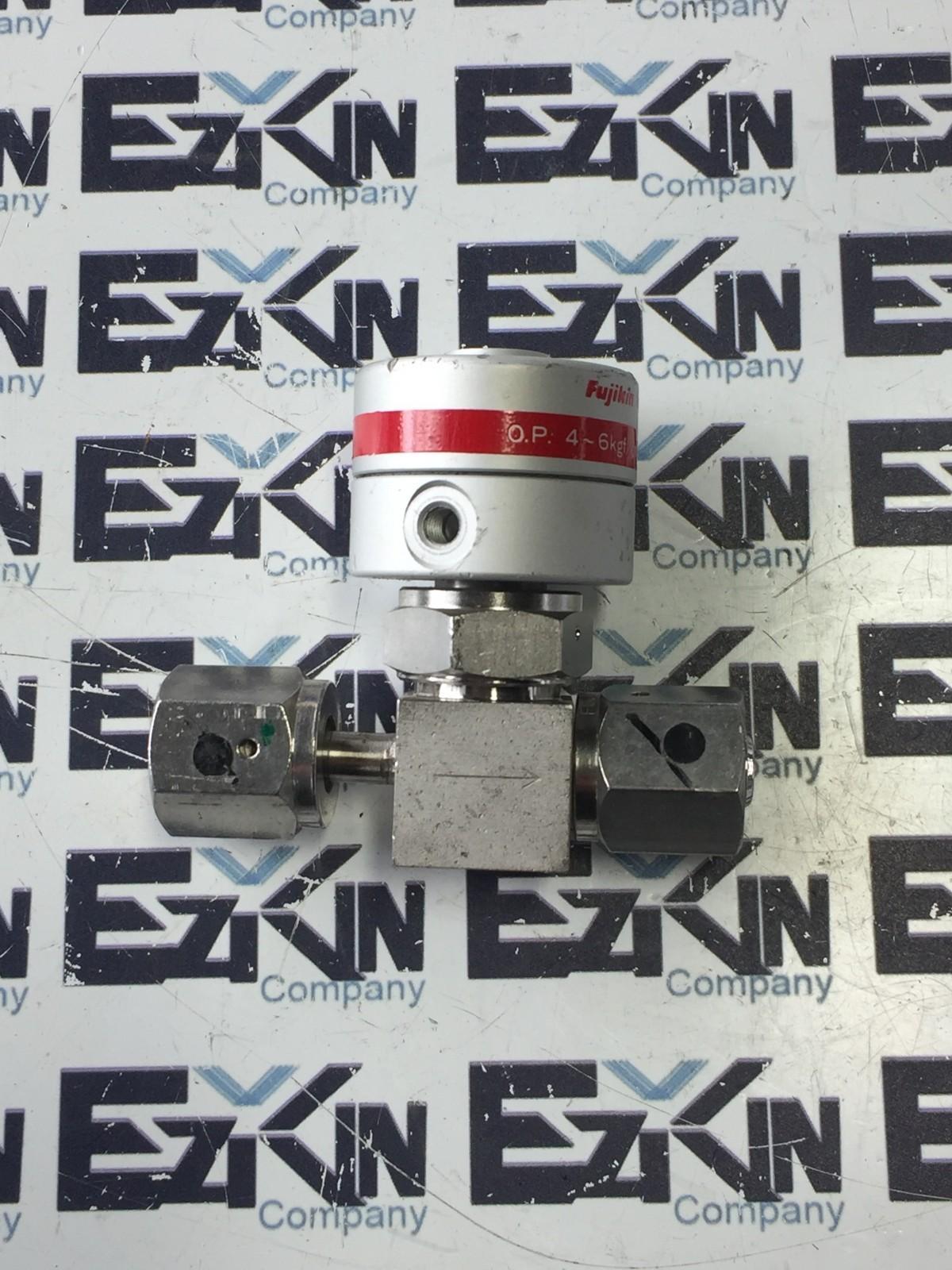Fujikin D04A00 , 316L TYPE N.C. Pneumatic Valve O.P 4~6kgf/cm²G (0.39-0.... - $21.20