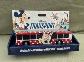 Disney Parks  Transport Minnie Mouse Diecast Bus Model NEW