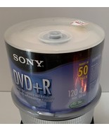 SONY 50 SPINDLE DVD+R DISCS 120 MIN 4.7 GB 1X-16X NEW SEALED - $29.95