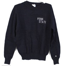 Vintage Champion Penn State University Sweater Navy Blue Made Taiwan L - $133.65