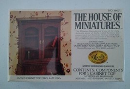 House of Miniatures 1977 Kit #40001 1:12 Closed Cabinet Top Circa Late 1700s - $14.84