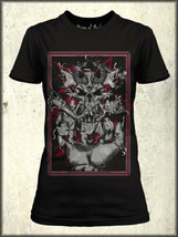 Union Souls Godhand Screaming Skull Heavy Metal Pentagram Women TShirt Black NEW - £13.98 GBP