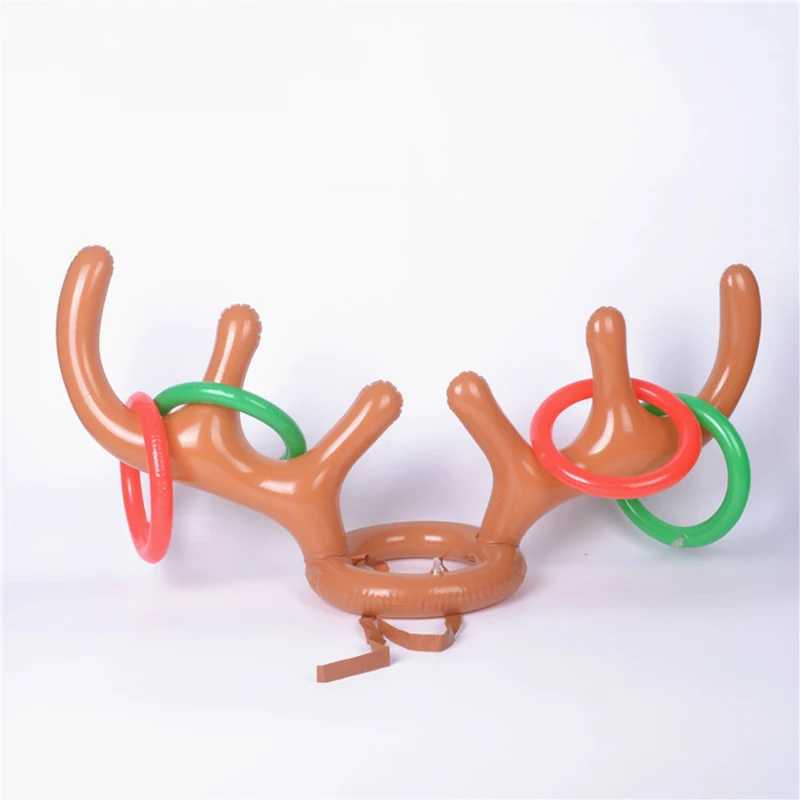 Multiplayer Party Lasso Antler Hat Game Toys Children Outdoor Toys Cartoon - £8.77 GBP