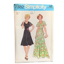 Simplicity 7382 Vintage Sewing Pattern Misses Dress Size 10 - £8.16 GBP