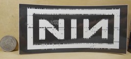 9&quot; Nine Inch Nails Punch Card Peel &amp; Stick Sticker 2 3/4 &quot; X 6 &quot; - £3.54 GBP